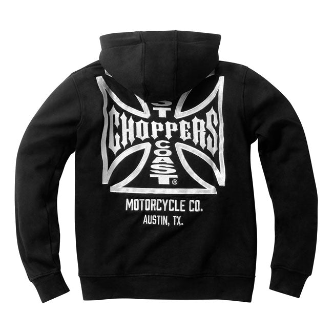 West Coast Choppers Dominator Zip Hoodie Black / S  - Customhoj