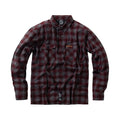West Coast Choppers Rigid Flannel Shirt Burgundy/Red / S  - Customhoj