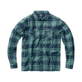 West Coast Choppers Rigid Flannel Shirt Green Navy / S  - Customhoj