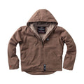 West Coast Choppers Sherpa Lined Canvas Work Jacket Brown / S  - Customhoj