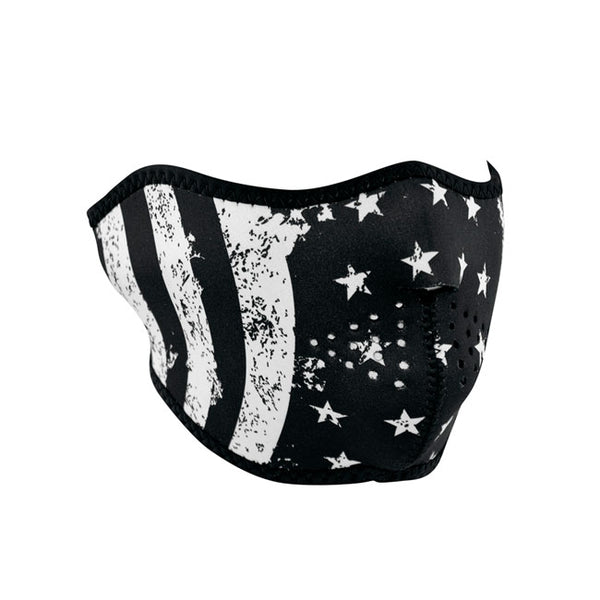 Zanheadgear Half Mask Neoprene White Flag