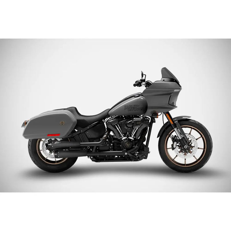 Zard EC Euro 4/5 Approved Cone Slip-On Mufflers for Harley Softail 18-24 Low Rider FXLR / S / ST / Matte Black  - Customhoj