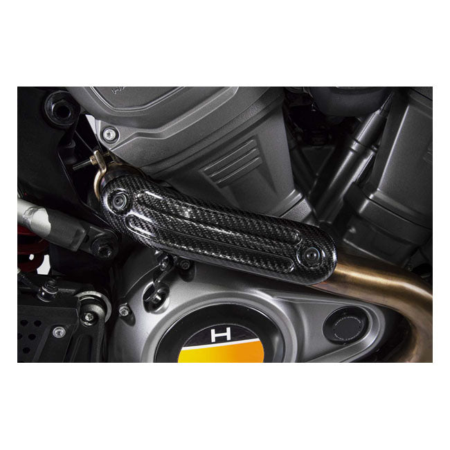 Zard Pan Am Carbon Header Heat Shield for Harley 21-24 Pan America RA1250 / 1250S  - Customhoj