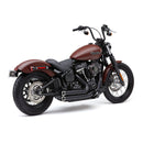 Cobra HD Softail Exhaust System FLDE Deluxe; FXLR Low rider; FLSL Slim; FXBB Street Bob 18-21 / Black Cobra Speedster Shorts RPT Exhaust Softail 12-21 Customhoj