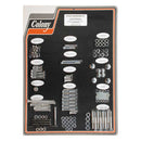 COLONY Skruvkit Harley 57-69 XLCH (EXCL. XL, XLH) / Krom (OEM Stil) Colony Motor Screw Set HD 30-85 Customhoj