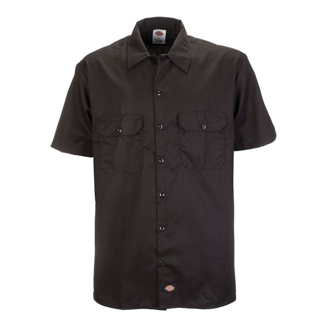 DICKIES Skjorta Dickies Short sleeve work shirt Svart Customhoj