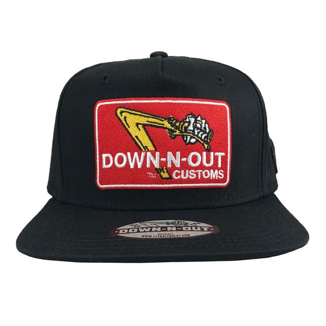 Down-n-Out Keps Down-N-Out Flat Bill Keps Customhoj