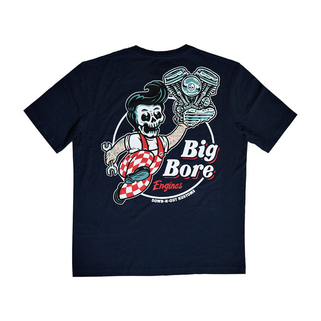 Down-n-Out T-shirt Down-n-Out Big Bore T-shirt Navy Blue Customhoj