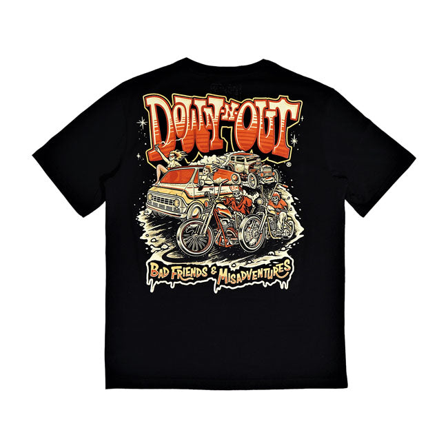 Down-n-Out T-shirt Down-n-Out DNO 4 Life T-shirt Svart Customhoj