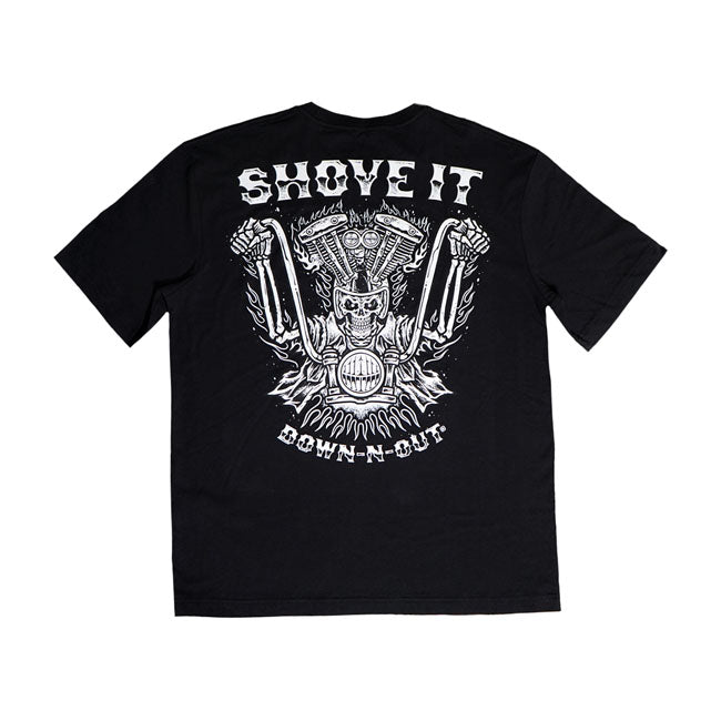 Down-n-Out T-shirt Down-n-Out Shove it T-shirt Svart Customhoj