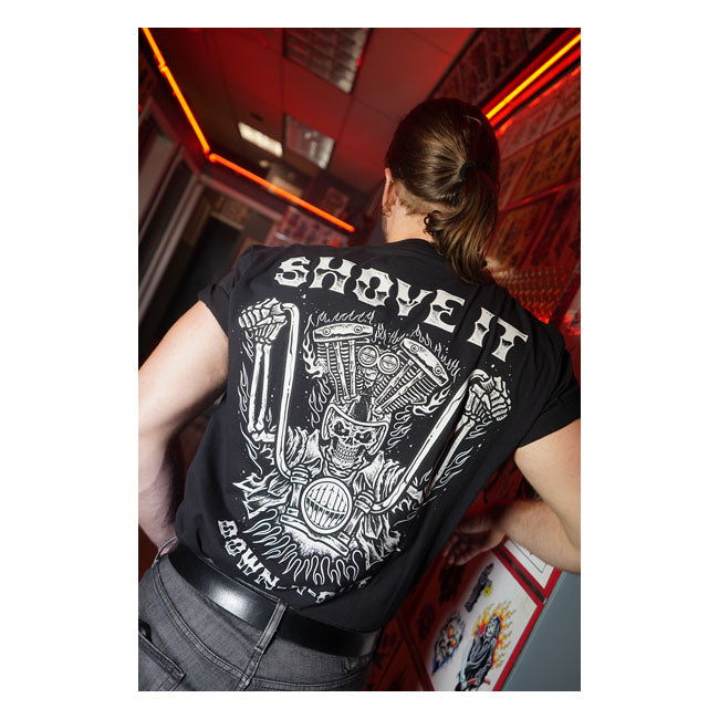 Down-n-Out T-shirt Down-n-Out Shove it T-shirt Svart Customhoj