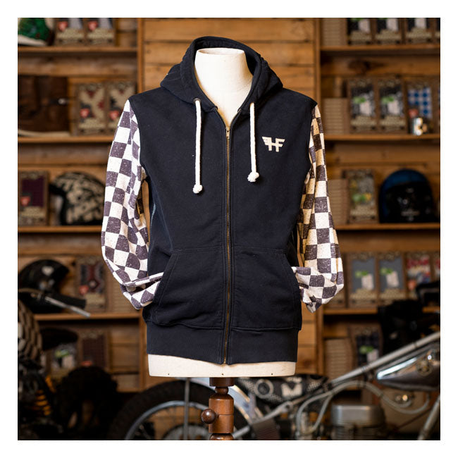 HOLY FREEDOM Tröja Holy Freedom Caferace hooded windstop Tröja Svart Customhoj