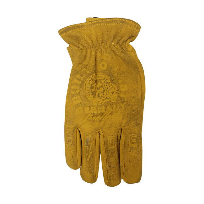 JOHN DOE Handskar John Doe Coyote Handskar Yellow Embossed Customhoj