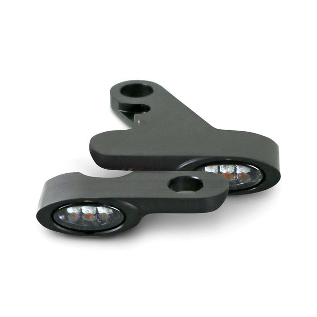 KODLIN Blinkers Svart Kodlin Elypse LED Blinkers 18-21 M8 Softail Customhoj