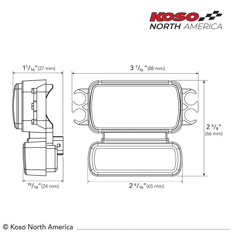 Koso Hastighetsmätare Koso D2 Hastighetsmätare Multifunktion. Plug & Play Softail 18-20; FXBB/S 18-22 Customhoj