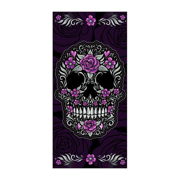 LETHAL THREAT Mask / Balaklava Lt Floral Skull Tubular Mask Bandana Customhoj