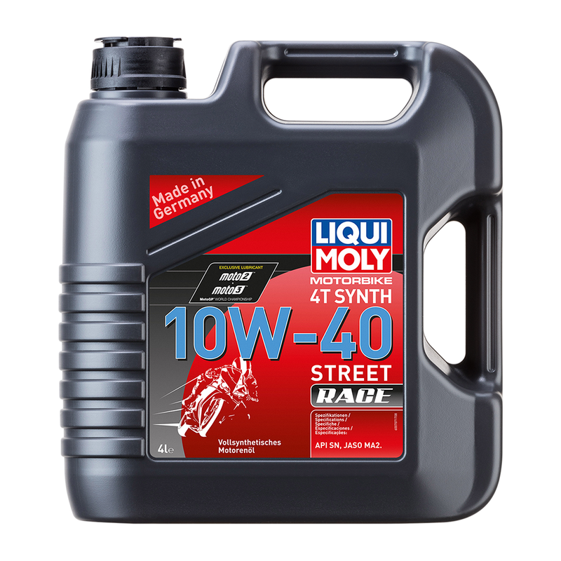 Liqui Moly Motorolja 10w40 Liqui Moly 4T Syn 10W-40 Str Race 4L Customhoj