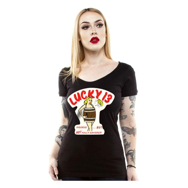 Lucky 13 T-shirt Lucky 13 Insuröd T-Shirt Svart Customhoj