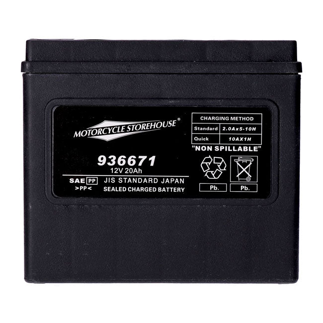 MCS Batteri AGM/Gel MCS 12V AGM Batteri. 20Ah. 320CCA Customhoj