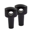 MCS Risers Svart Widow Dual Top Risers 3" Svart / Krom Customhoj