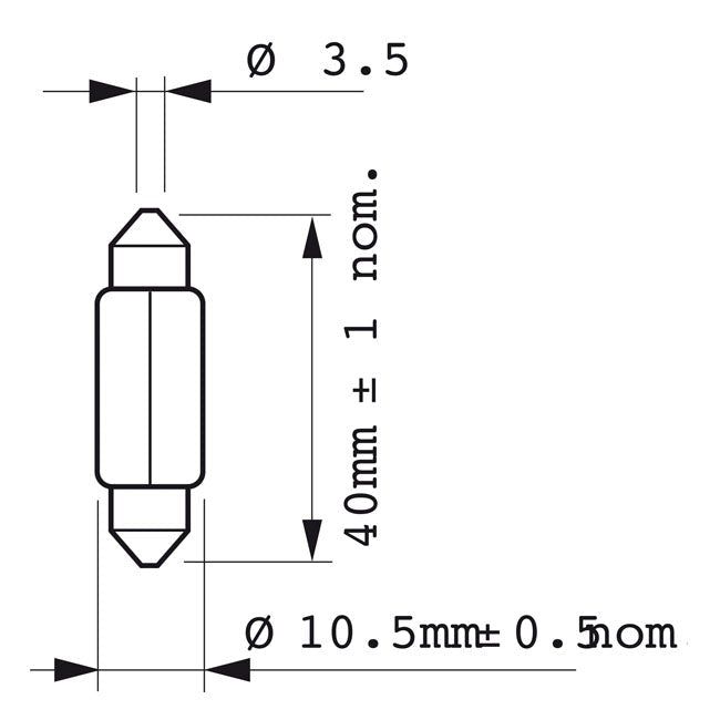 PHILIPS T10 Philips Lampa Festoon T105X43 Customhoj