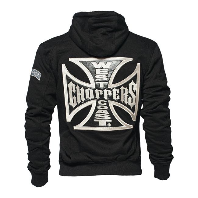 WEST COAST CHOPPERS Hoodie WCC Og Classic Panel Zip Hoodie Svart Customhoj