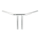 WILD1 T-Bar/Clubstyle Fat Svart Wild1 1-1/4 Physco Chubby Chopper T-Styre 12" Svart/Krom Customhoj